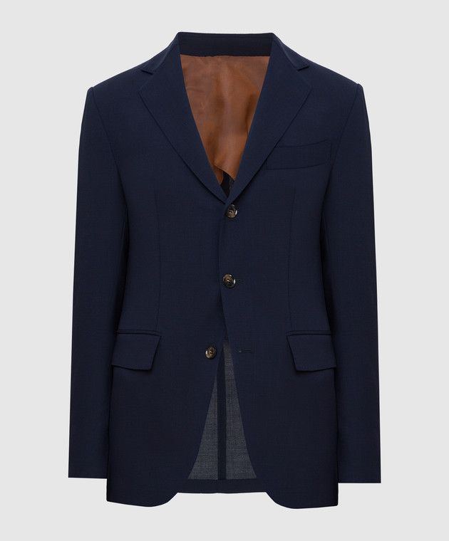 Loro Piana o1loc1c0424 FAI7695 Madrid Sartorial TP Blazer in Blue Navy Size US M / EU 48-50 / 2 - 1 Thumbnail