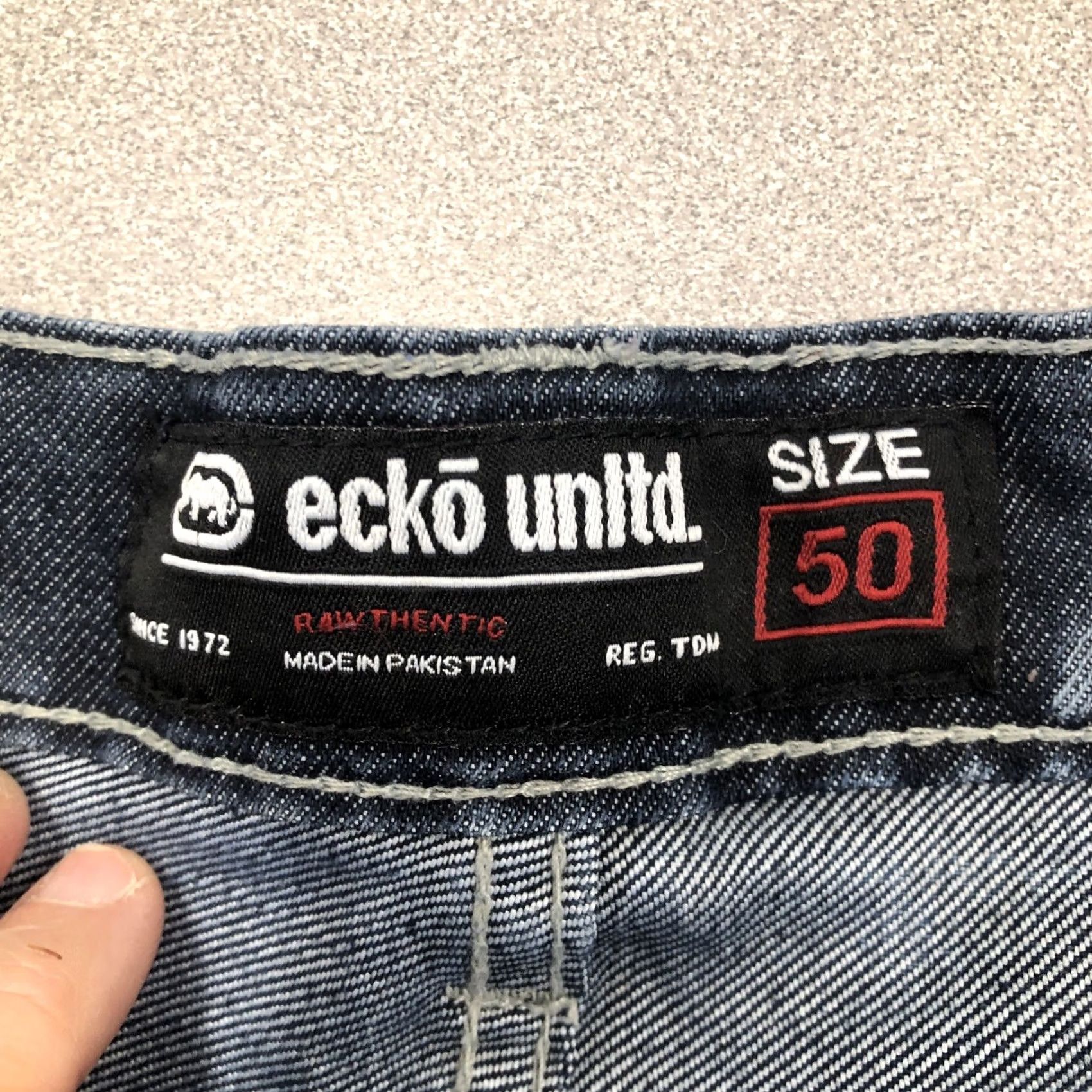 Ecko Unltd. VINTAGE Mens Ecko Unltd Bermuda Shorts Jeans Blue Stone Wash 50 Big & Tall Hip Hop Mens Size US 34 / EU 50 - 6 Thumbnail