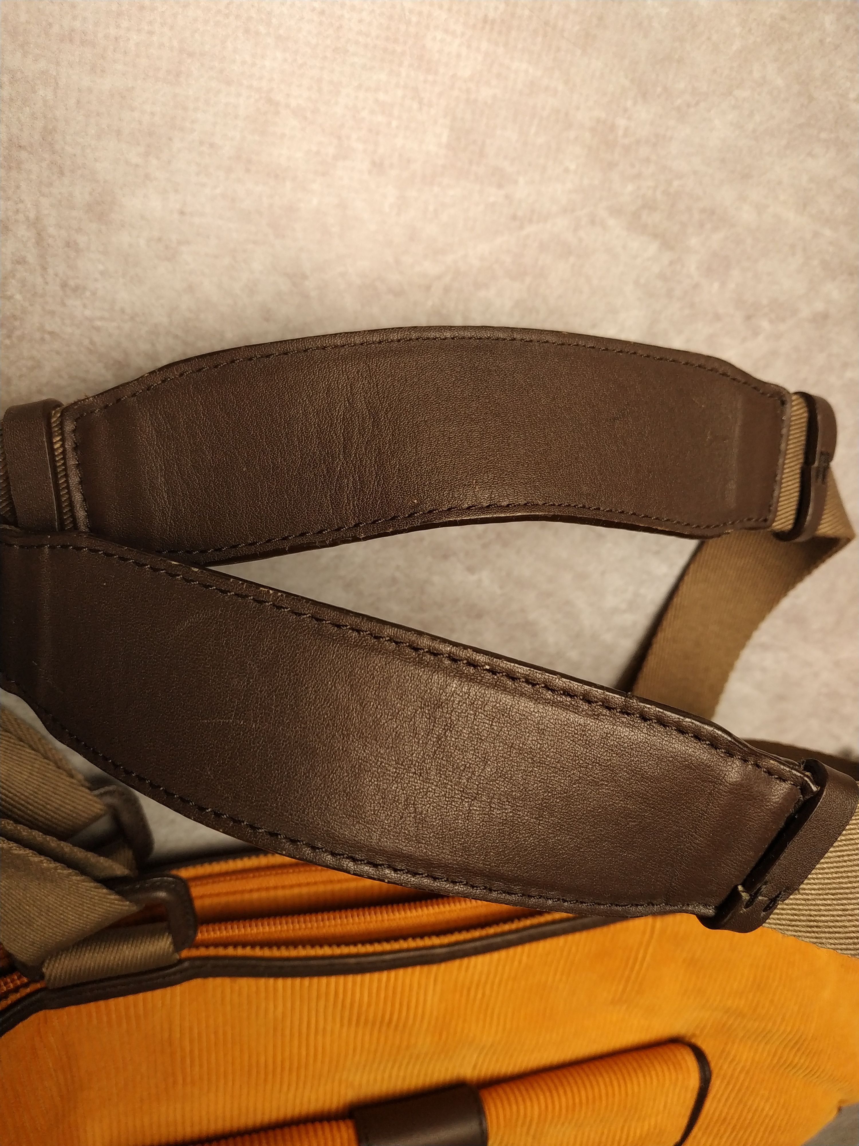 Lacoste Vintage LACOSTE BAG hobo Orange Corduroy Size ONE SIZE - 6 Thumbnail