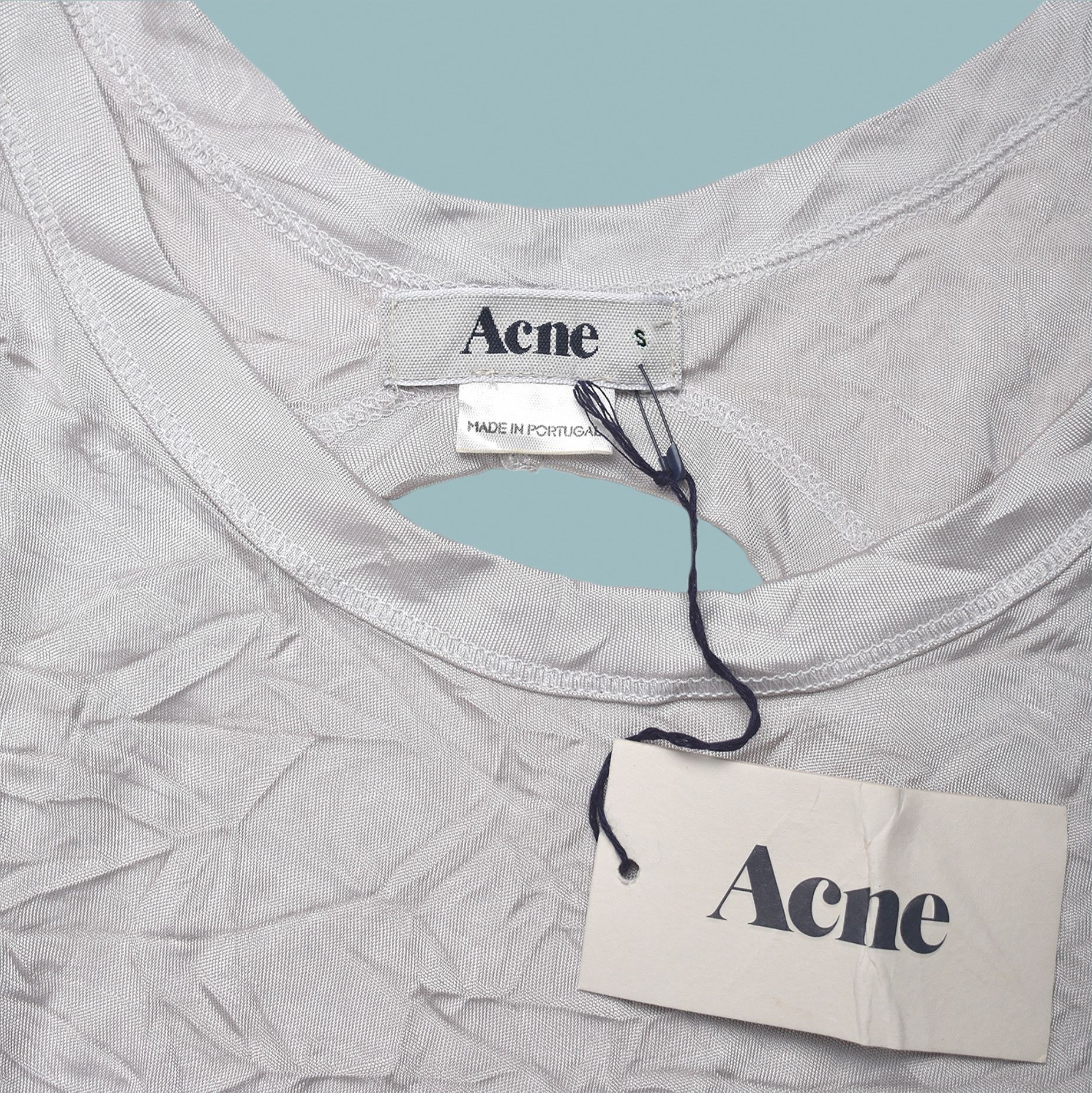 Acne Studios *BNWT* ACNE STUDIOS ABOVE HOLE JERSEY TOP BEIGE S Size S / US 4 / IT 40 - 2 Thumbnail