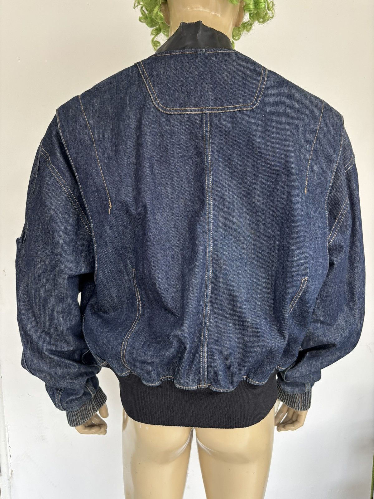 Juun.J SS16 RUNWAY Bomber Denim Jacket Size US L / EU 52-54 / 3 - 5 Thumbnail