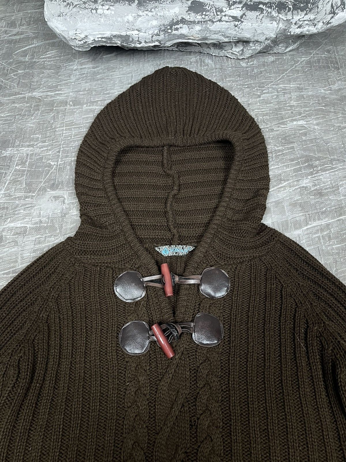 Hysteric Glamour × Japanese Brand × Le Grande Bleu (L.G.B.) Knit Y2K Buttons Hoodie LGB Junya Watanabe Style Size US XS / EU 42 / 0 - 4 Thumbnail