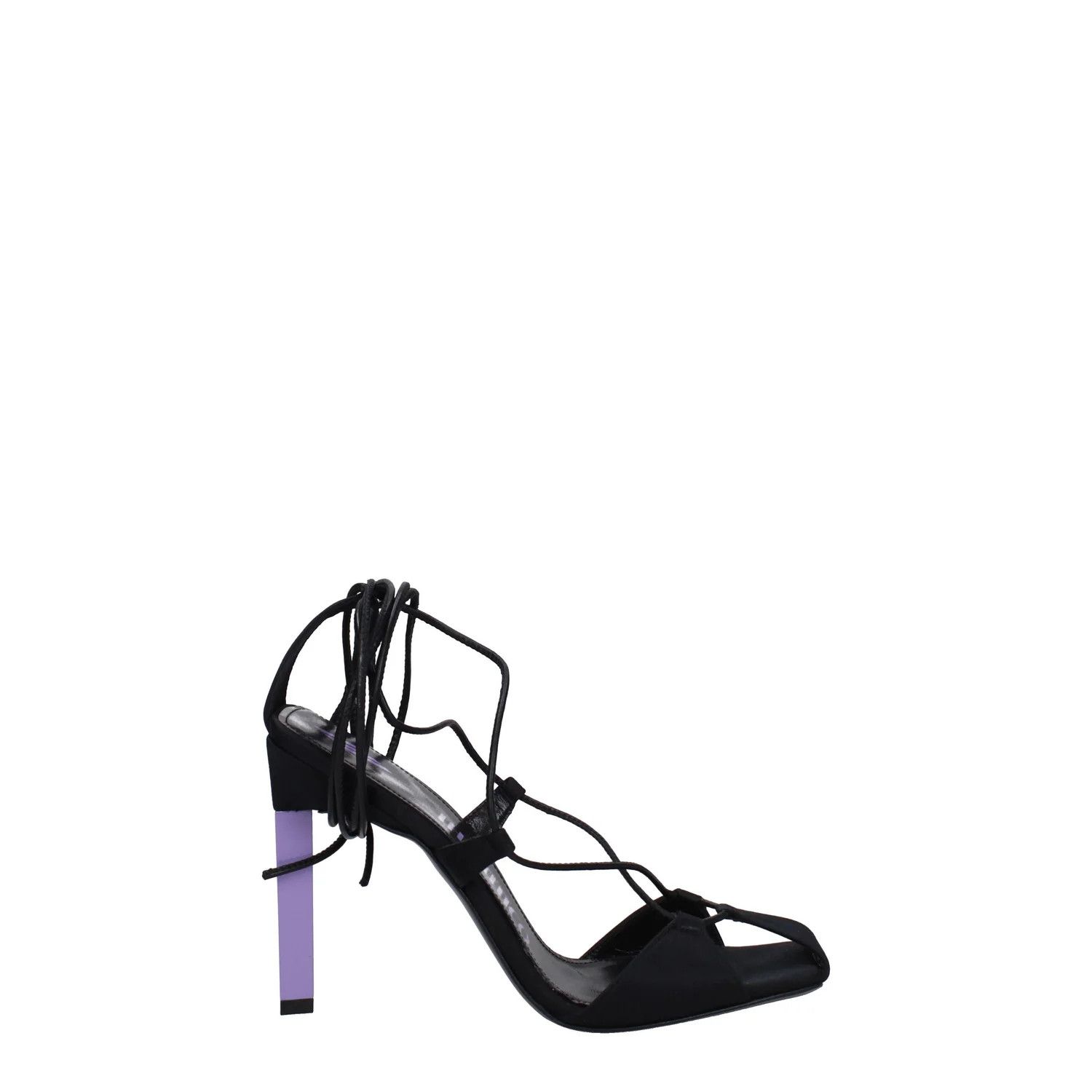 The Attico ob1o1e1224 Fabric Sandals in Black Size US 6.5 / IT 36.5 - 1 Thumbnail