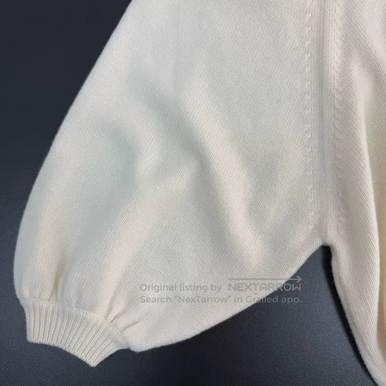 Dior Dior Beige lantern sleeve cashmere sweater Size XXS / US 00 / IT 34 - 7 Thumbnail