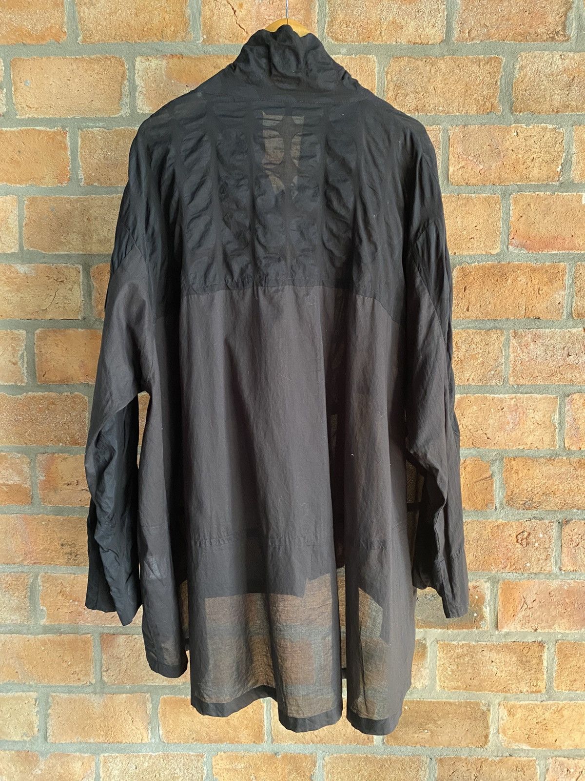 Designer × Japanese Brand MOYURU Black Loose-Fit Printed Shirt. Size S / US 4 / IT 40 - 2 Thumbnail