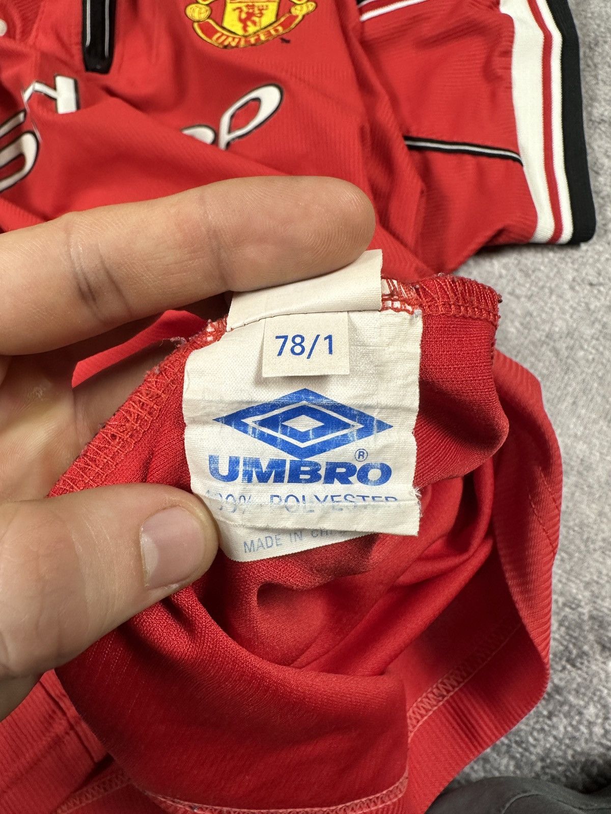 Umbro Vintage Umbro Manchester United jersey soccer Blokecore XXL Size US XXL / EU 58 / 5 - 8 Thumbnail
