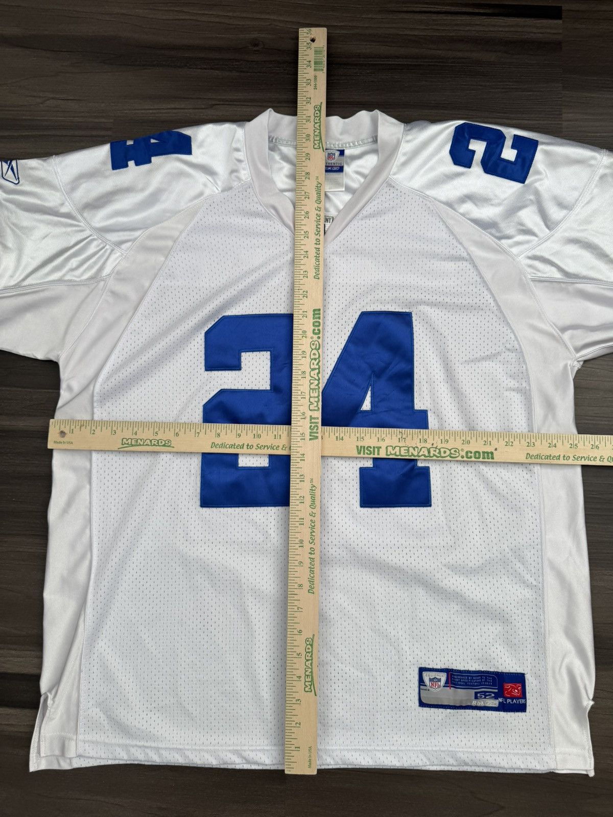 Reebok Dallas Cowboys Marion Barber #24 NFL Away Stitched Jersey Size US XL / EU 56 / 4 - 5 Thumbnail