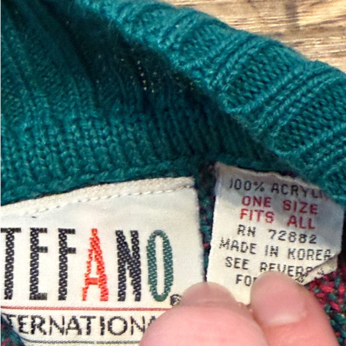 Vintage Vintage 80s Stefano Western Aztec Chunky Knit Sweater Size L / US 10 / IT 46 - 5 Thumbnail