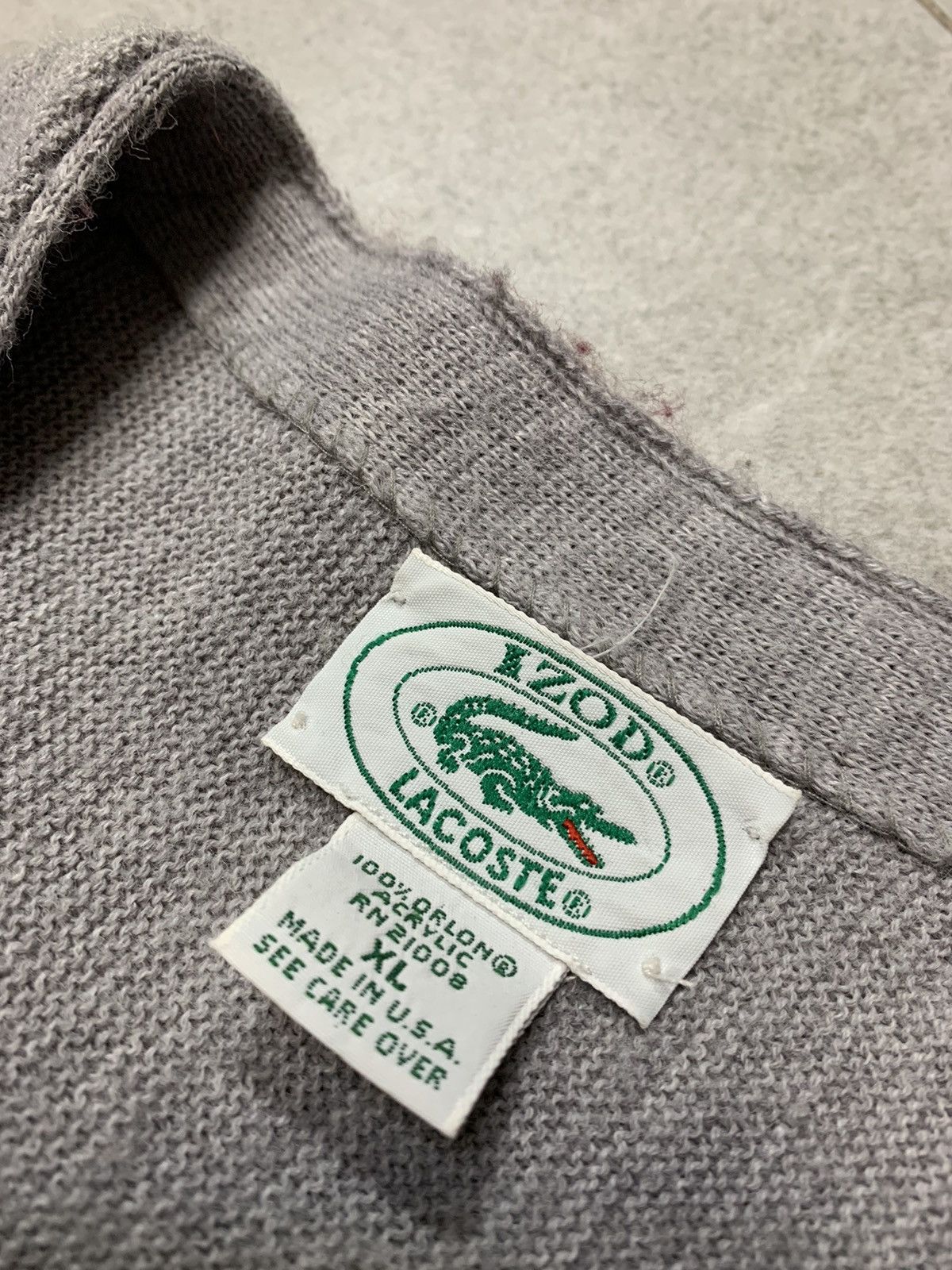 Lacoste 90s Vintage Izod x Lacoste Made in USA button up cardigan Size US XL / EU 56 / 4 - 5 Thumbnail