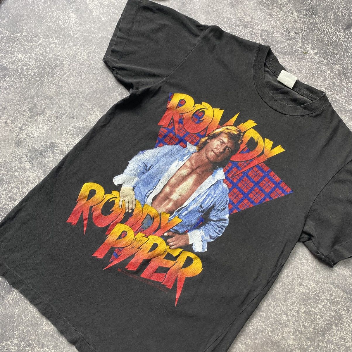 Vintage × WWE Vintage WWE Rowdy Roddy Piper 1991 Wrestling Tour tee Size US S / EU 44-46 / 1 - 3 Thumbnail