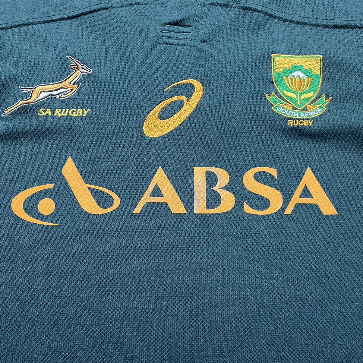 Asics Vintage Asics South Africa Springboks Home Rugby Jersey Size US XXL / EU 58 / 5 - 7 Thumbnail