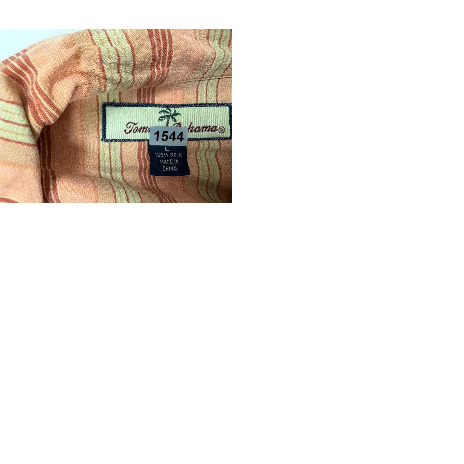 Tommy Bahama VINTAGE Tommy Bahama Shirt Men Large Striped Silk Floral Jacquard Hawaiian Luau Size US L / EU 52-54 / 3 - 10 Thumbnail