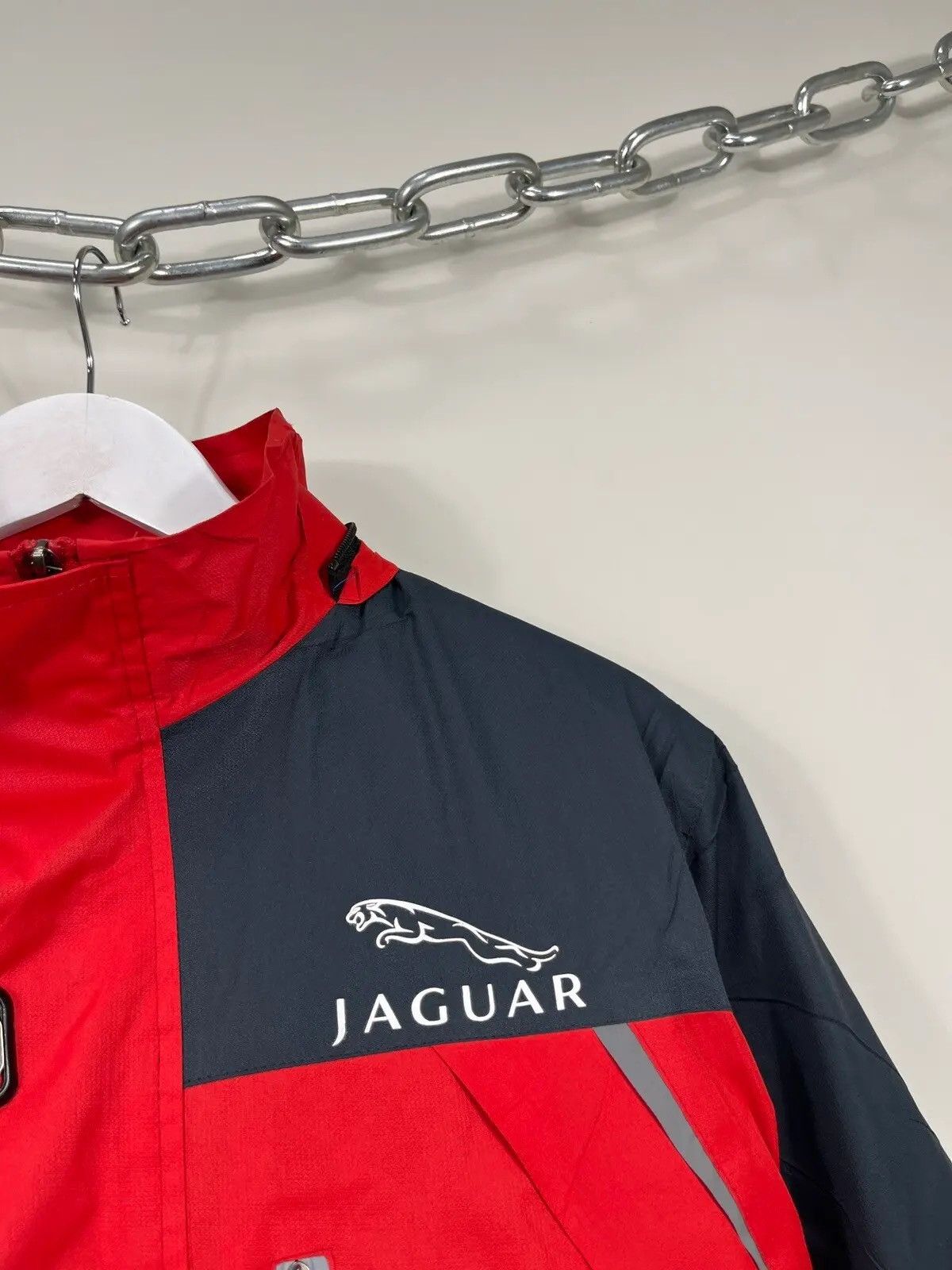 Formula 1 × Vintage Vintage Jaguar F1 Red Big Logo Bomber Racing Jacket Size US L / EU 52-54 / 3 - 7 Thumbnail