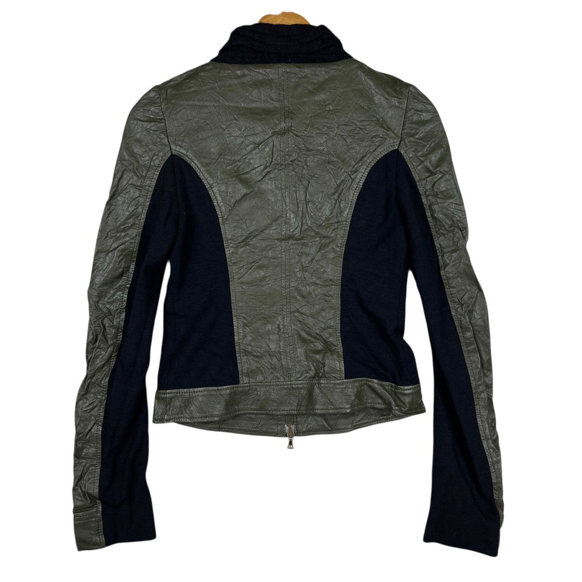 Richard Chai Richard Chai Hybrid Leather Bono Zipper Jacket Size S / US 4 / IT 40 - 2 Thumbnail