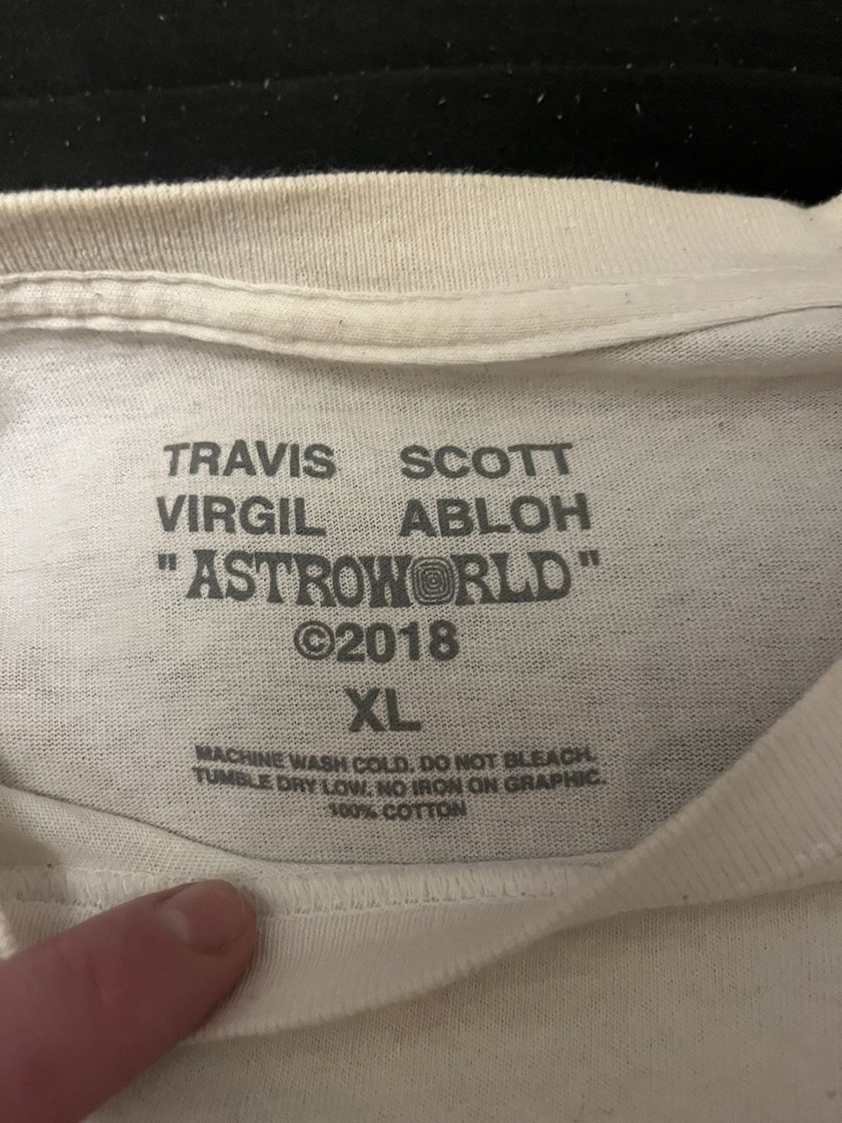 Travis Scott × Virgil Abloh “By a thread” Astroworld tour tee Size US XL / EU 56 / 4 - 3 Thumbnail