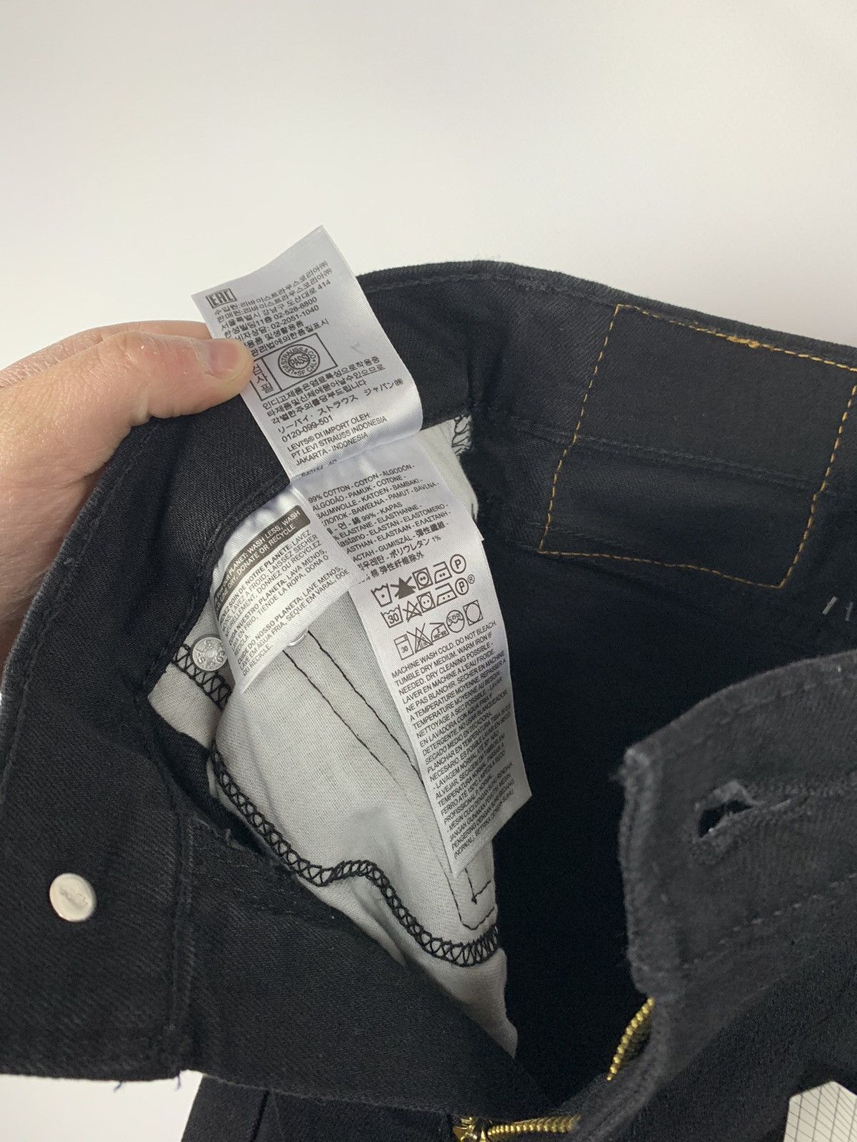 Levi's NWT Men’s Levi’s 519 Extreme Skinny Hi-Ball Black Jeans W30 Size US 30 / EU 46 - 15 Thumbnail