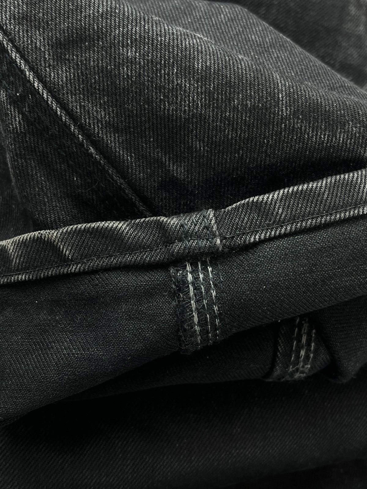Iron Heart Iron Heart Faded Double Knee Logger BootCut Denim Jeans Size US 31 - 14 Thumbnail