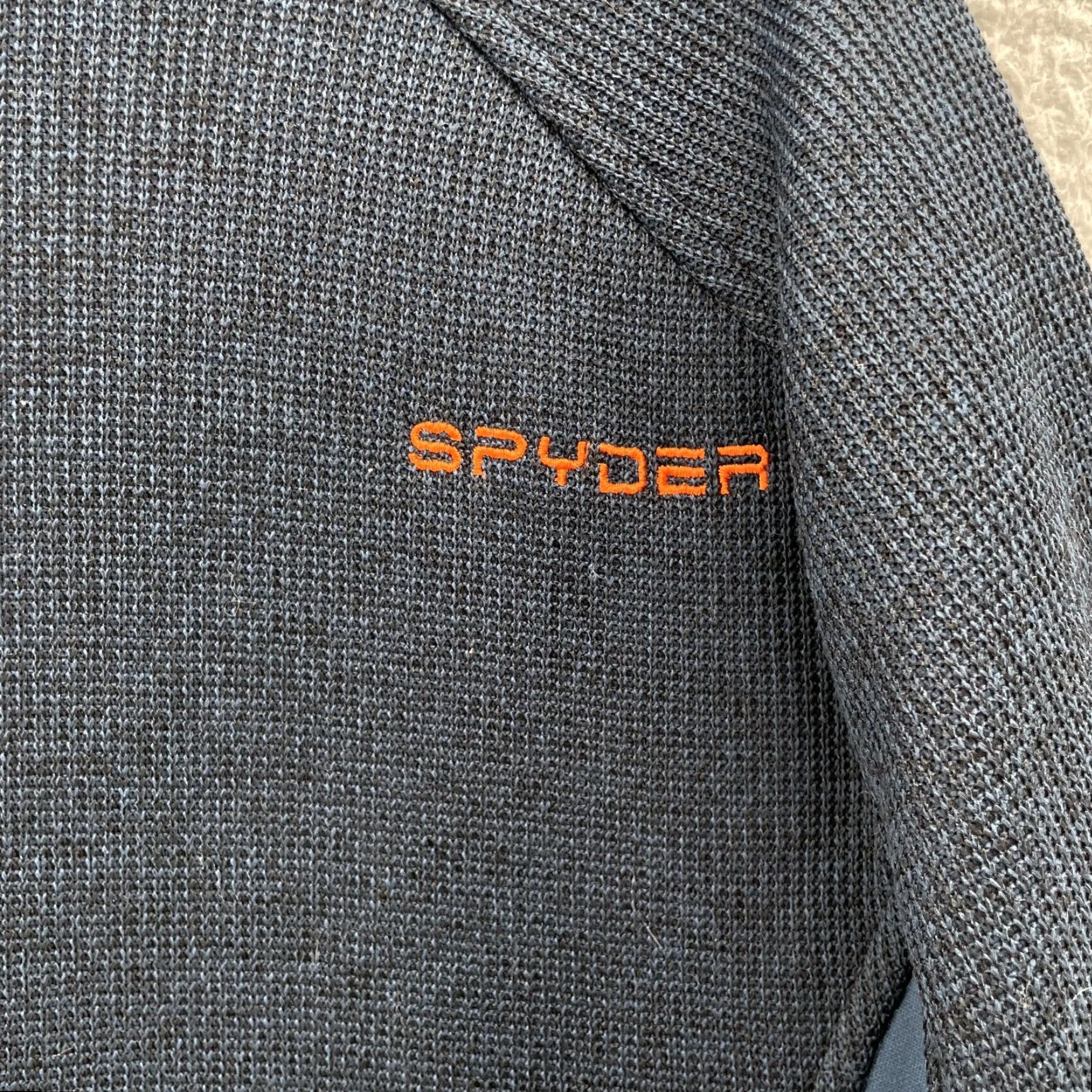 Spyder Spyder Sweater Men's M 1/4 Zip Heavy Knit Tech Performance Gorpcore Blue Solid Long Sleeve Mock Neck 90s Mens Size US M / EU 48-50 / 2 - 5 Thumbnail