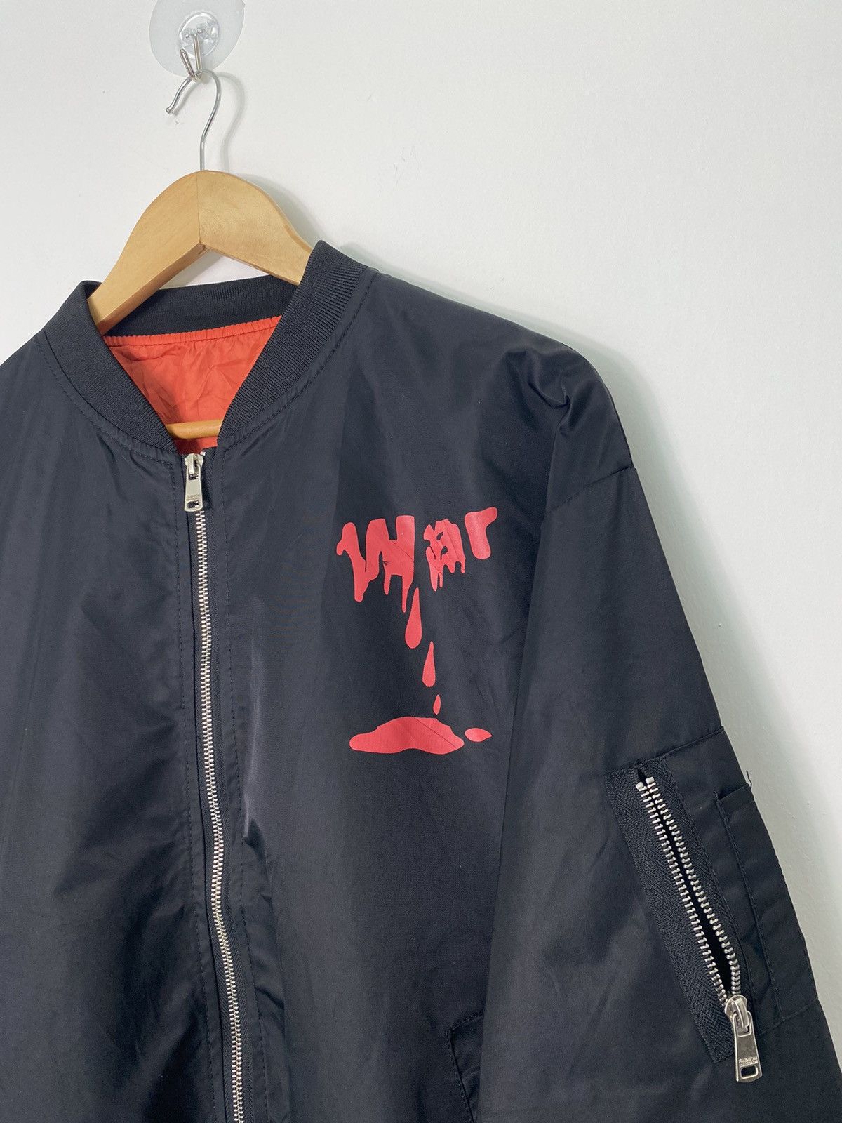 Art Comes First Peace Big Logo Bomber Jacket Size US L / EU 52-54 / 3 - 7 Thumbnail