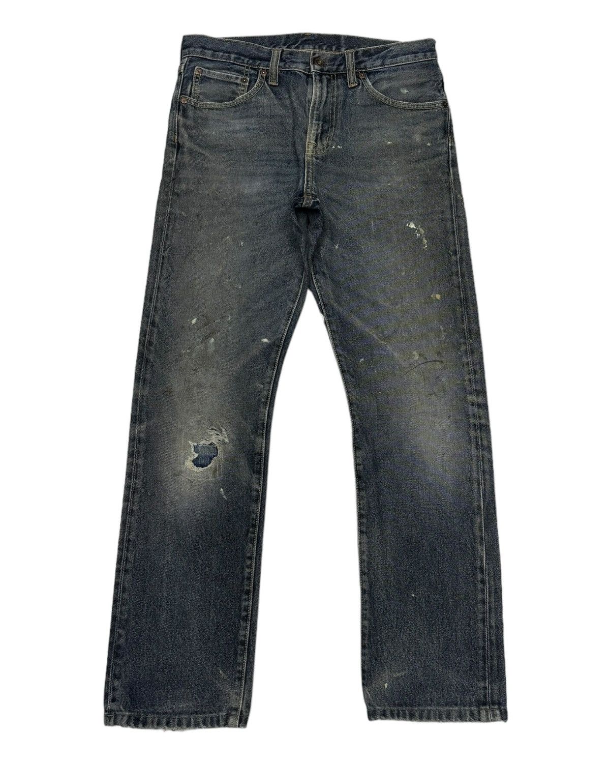 GU VINTAGE GU DISTRESS PAINTER DENIM JEANS Size US 32 / EU 48 - 1 Thumbnail