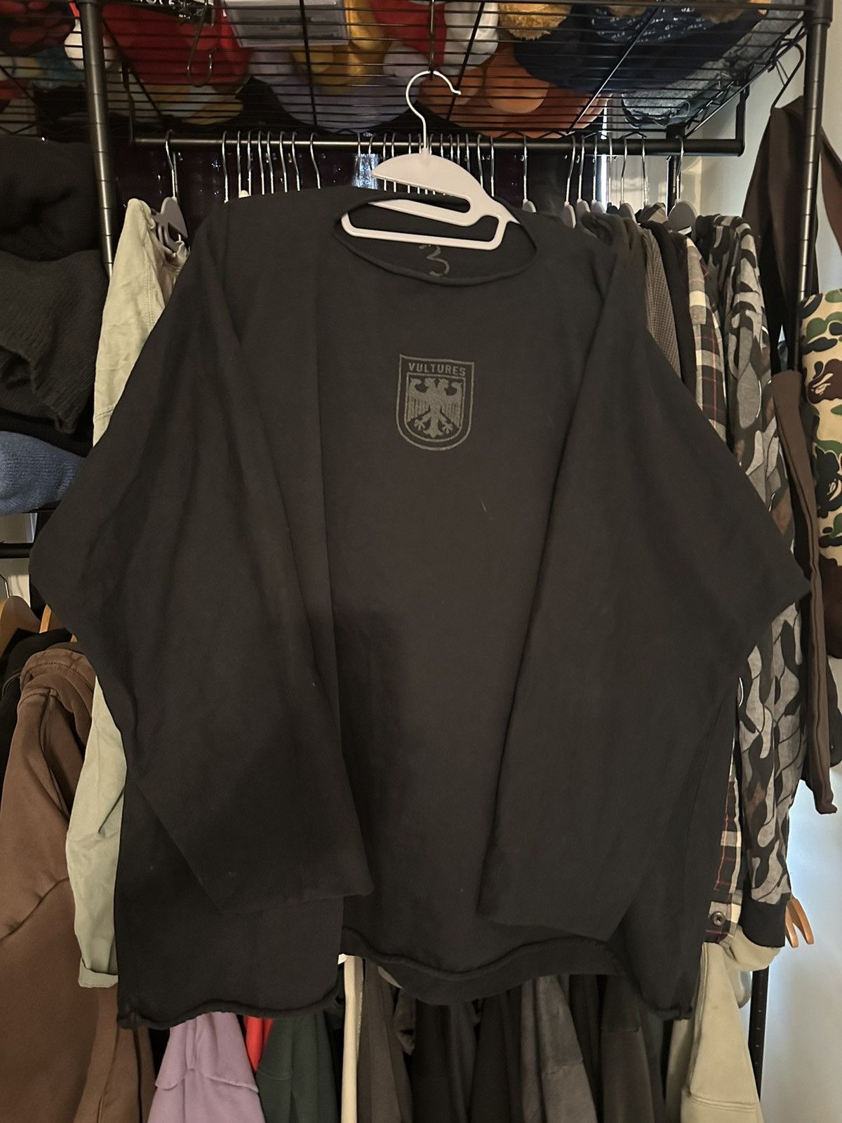 Yeezy Yeezy “Vultures L/S” Black Size 3 Size US XL / EU 56 / 4 - 6 Thumbnail