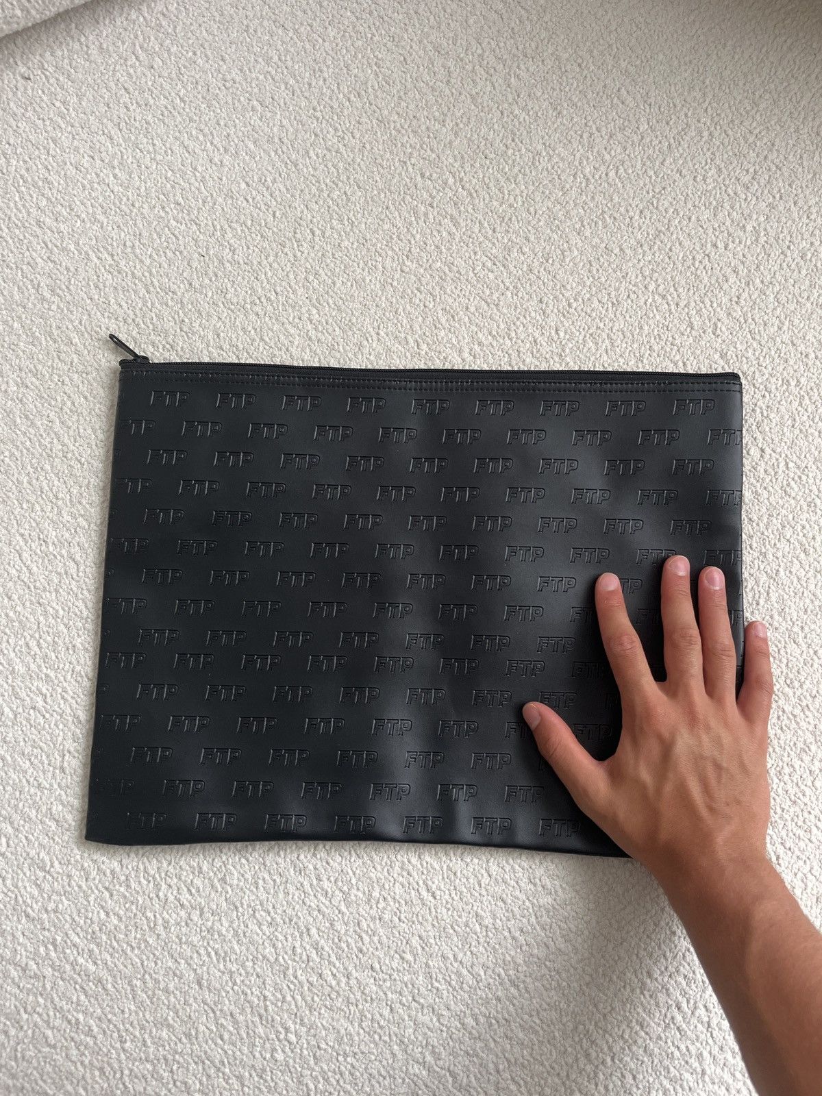 Fuck The Population FTP Black Debossed Money Bag (Large) Size ONE SIZE - 3 Thumbnail