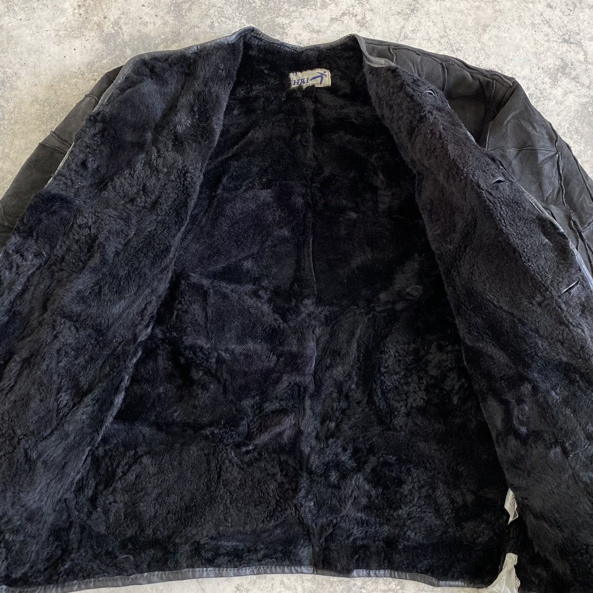 Issey Miyake 1990’s Hai Sporting Gear Shearling Panelled Leather Jacket Size US M / EU 48-50 / 2 - 15 Thumbnail