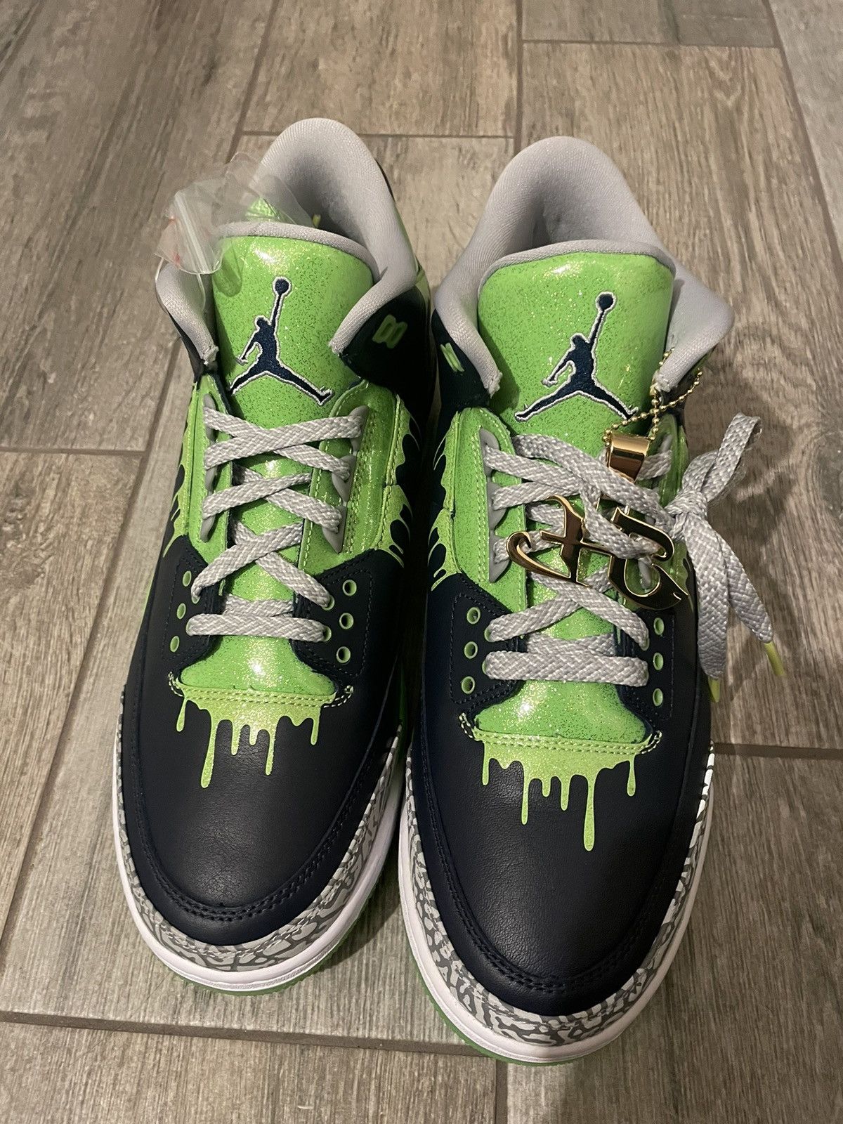 image of Jordan 3 Retro X Doernbecher “Hugo” Shoes in Green, Men's (Size 11)