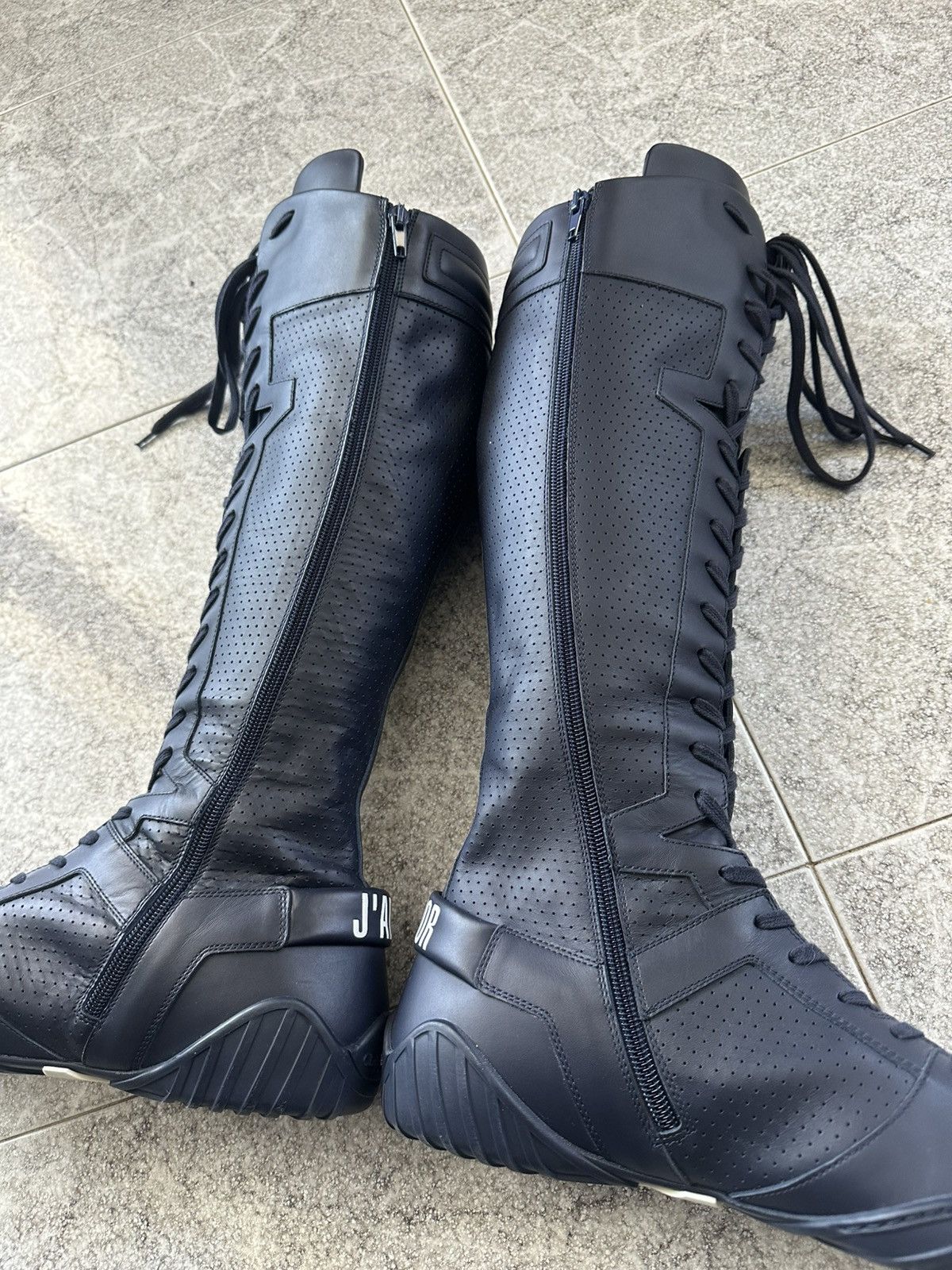 Dior SS 2017 Christian Dior “J’Adior” D-Fence Leather Boots Size US 11 / IT 41 - 13 Thumbnail