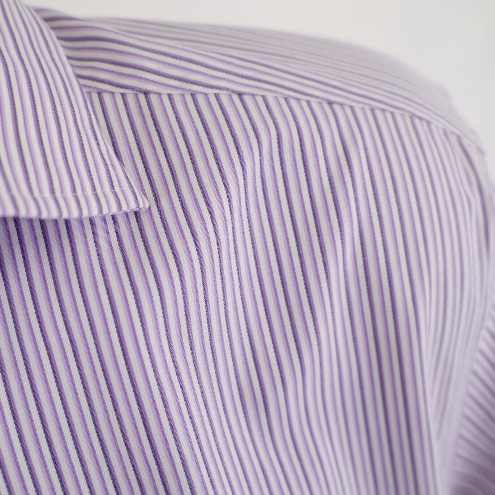 Egara Egara Non-Iron Slim Fit Large Tall 16-16.5 Purple Plaid Flip Size US L / EU 52-54 / 3 - 3 Thumbnail