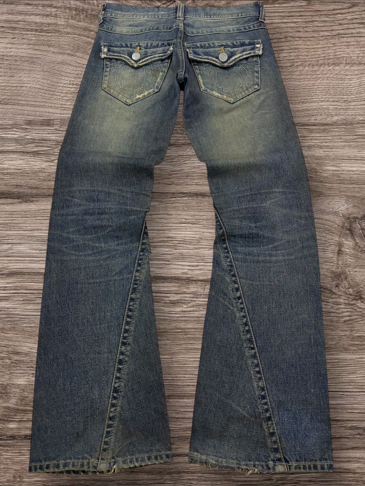 If Six Was Nine Y2K Japan If Six Was Nine Inspired Mud Washed Flare Jeans Size US 30 / EU 46 - 2 Thumbnail