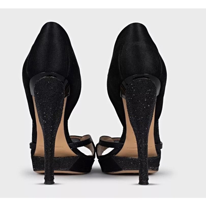 Nicholas Kirkwood Nicholas Kirkwood Black Leather & Textile Pumps Sz.38 Size US 8 / IT 38 - 4 Thumbnail