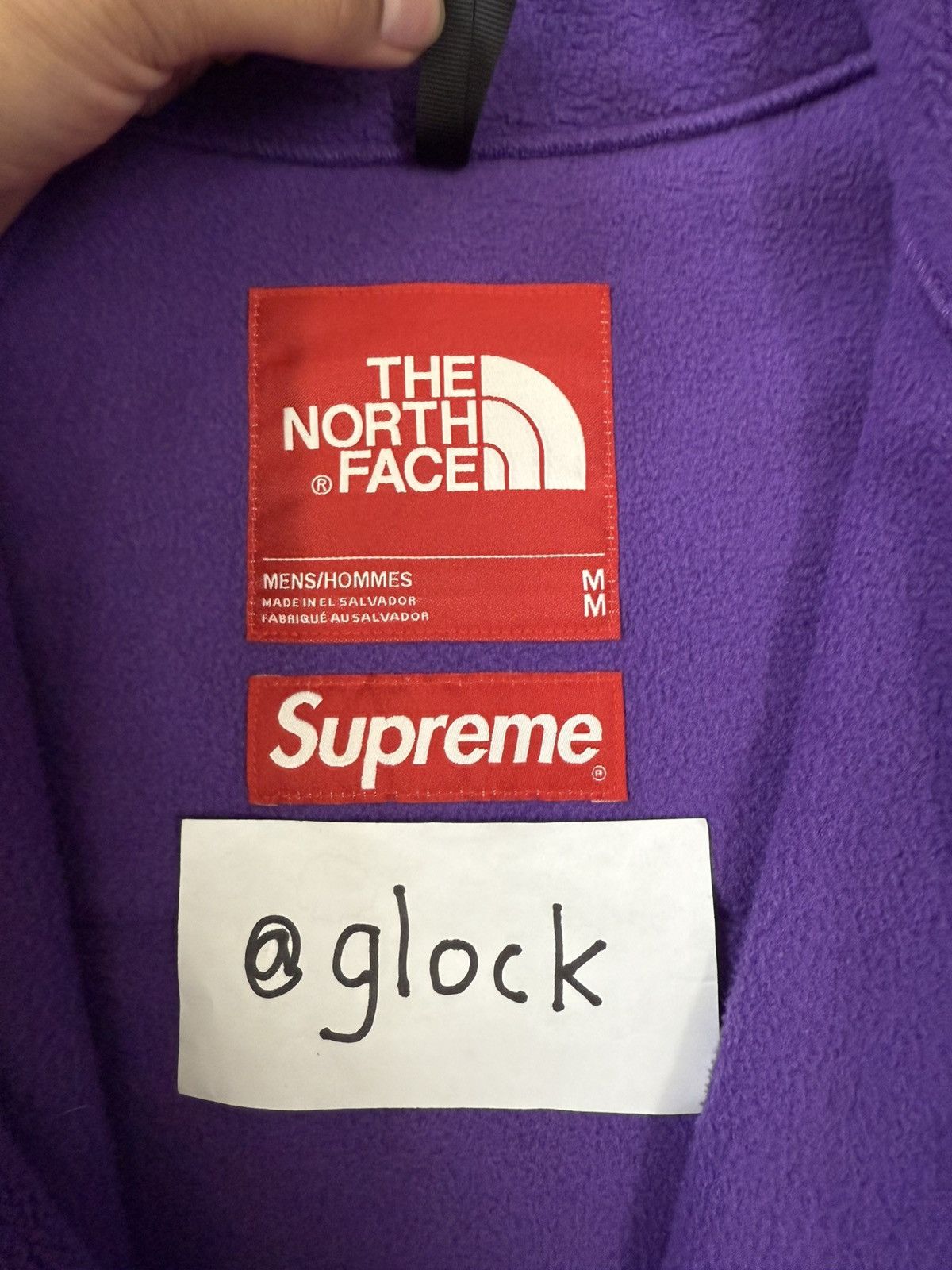 Supreme × The North Face Supreme SS19 TNF Arc Logo Denali Fleece Jacket Purple Medium Size US M / EU 48-50 / 2 - 10 Thumbnail
