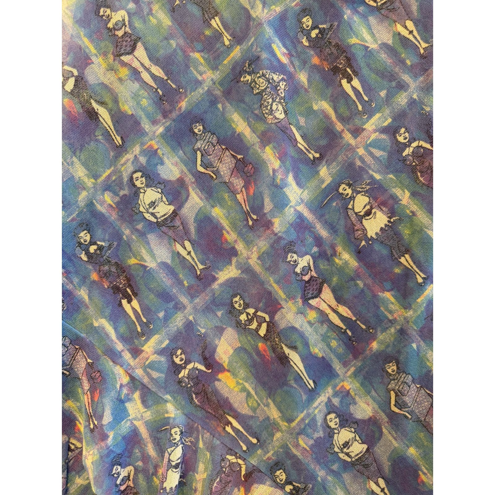 Vivienne Tam Vivienne Tam Vintage Print Ruffled Dress Size S / US 4 / IT 40 - 6 Thumbnail