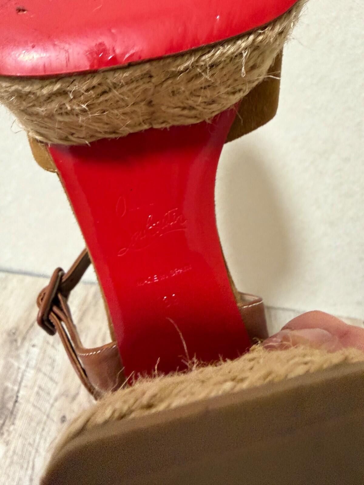 Christian Louboutin Christian Louboutin CALAKALA 70 Platform Espadrille Sandals Size US 9 / IT 39 - 9 Thumbnail