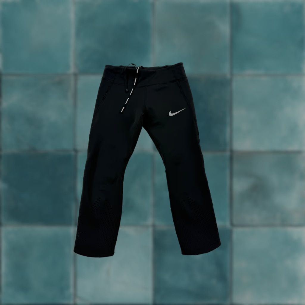 Nike Nike Dri-FIT Running Leggings Women S Black Cropped Leggings Zip AV8191-010 Size 28" / US 6 / IT 42 - 1 Thumbnail