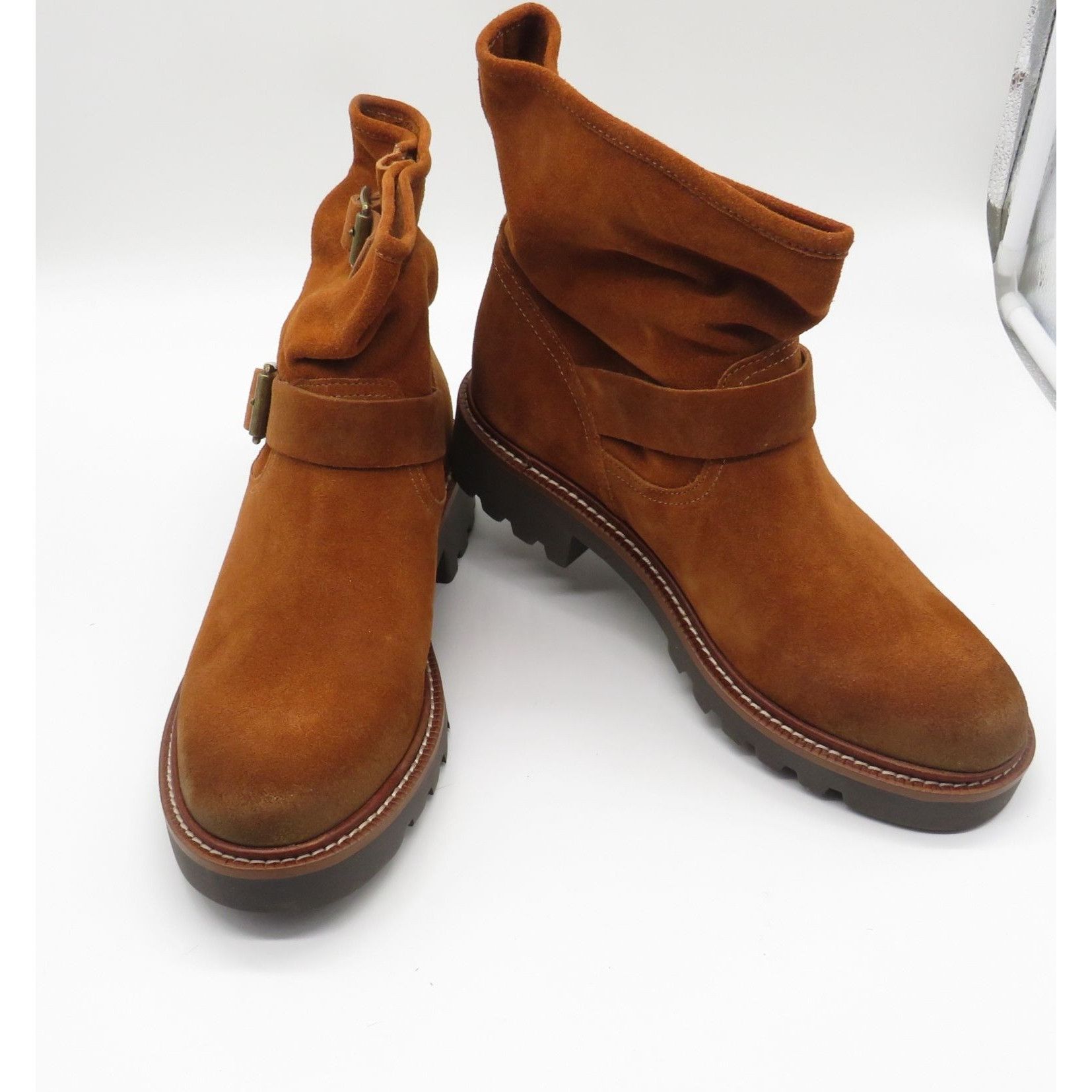 Sam Edelman Sam Edelman Kinsley Women's Brown Leather Ankle Boots Double Size US 9 / IT 39 - 5 Thumbnail