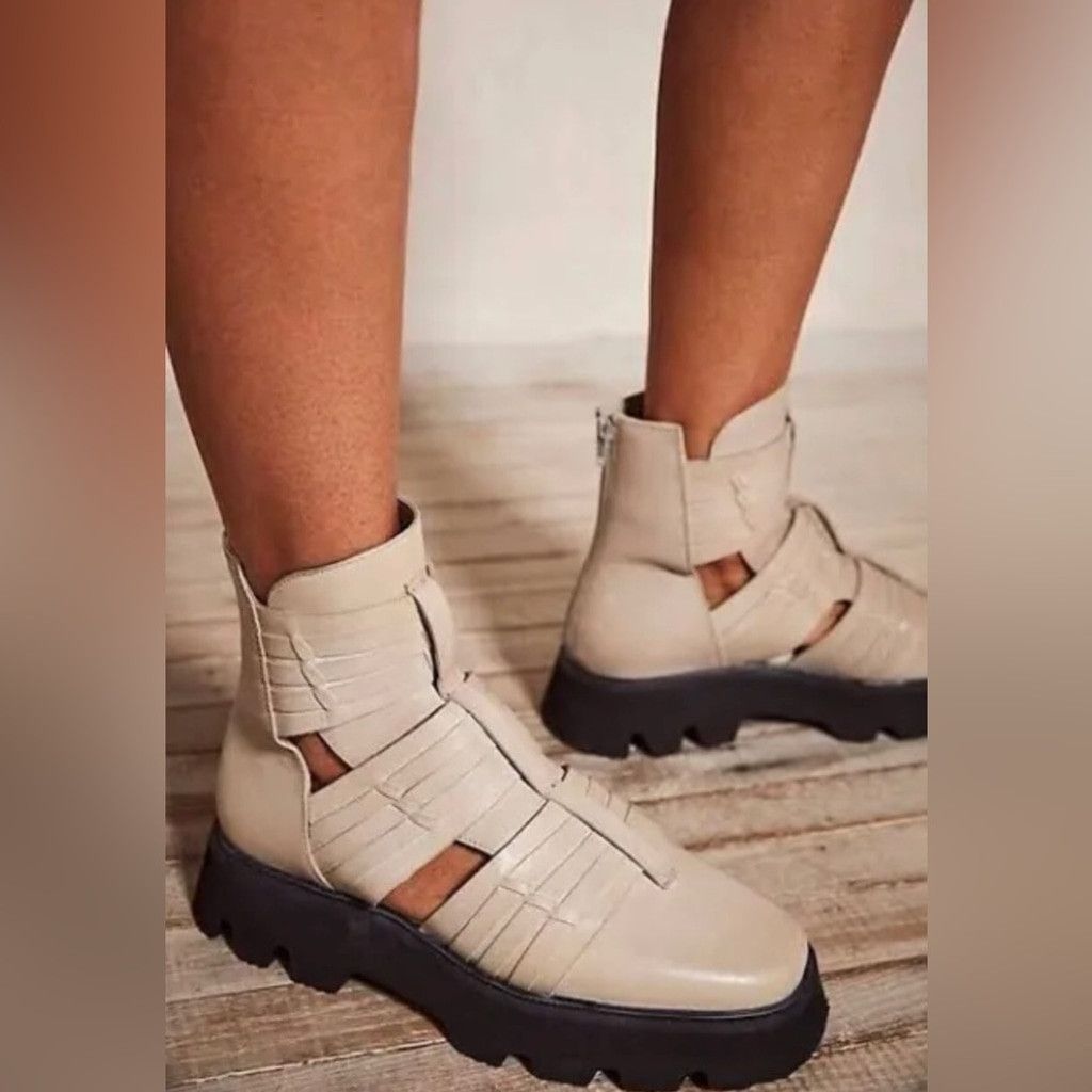 Free People Free People Hydra Huarache Lug Boots . Sh5 $198 Size US 7 / IT 37 - 3 Thumbnail