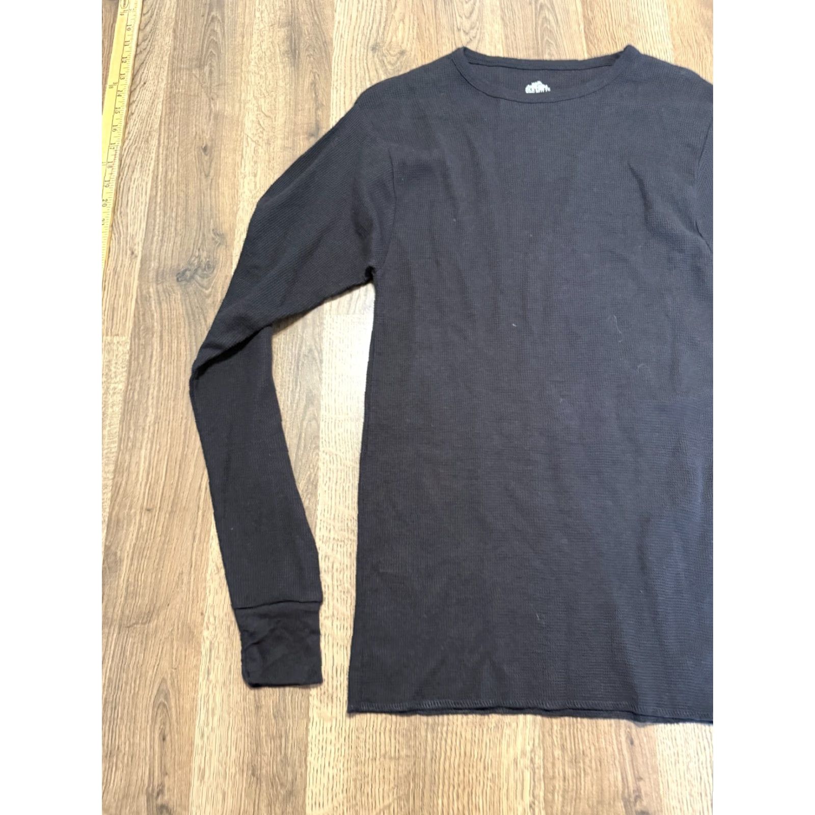 MILLY Old Mill Shirt Men L Black Crewneck Long Sleeve Shirt Size US L / EU 52-54 / 3 - 3 Thumbnail