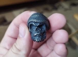 Other Punk Style Beard Skull Ring Size ONE SIZE - 3 Thumbnail