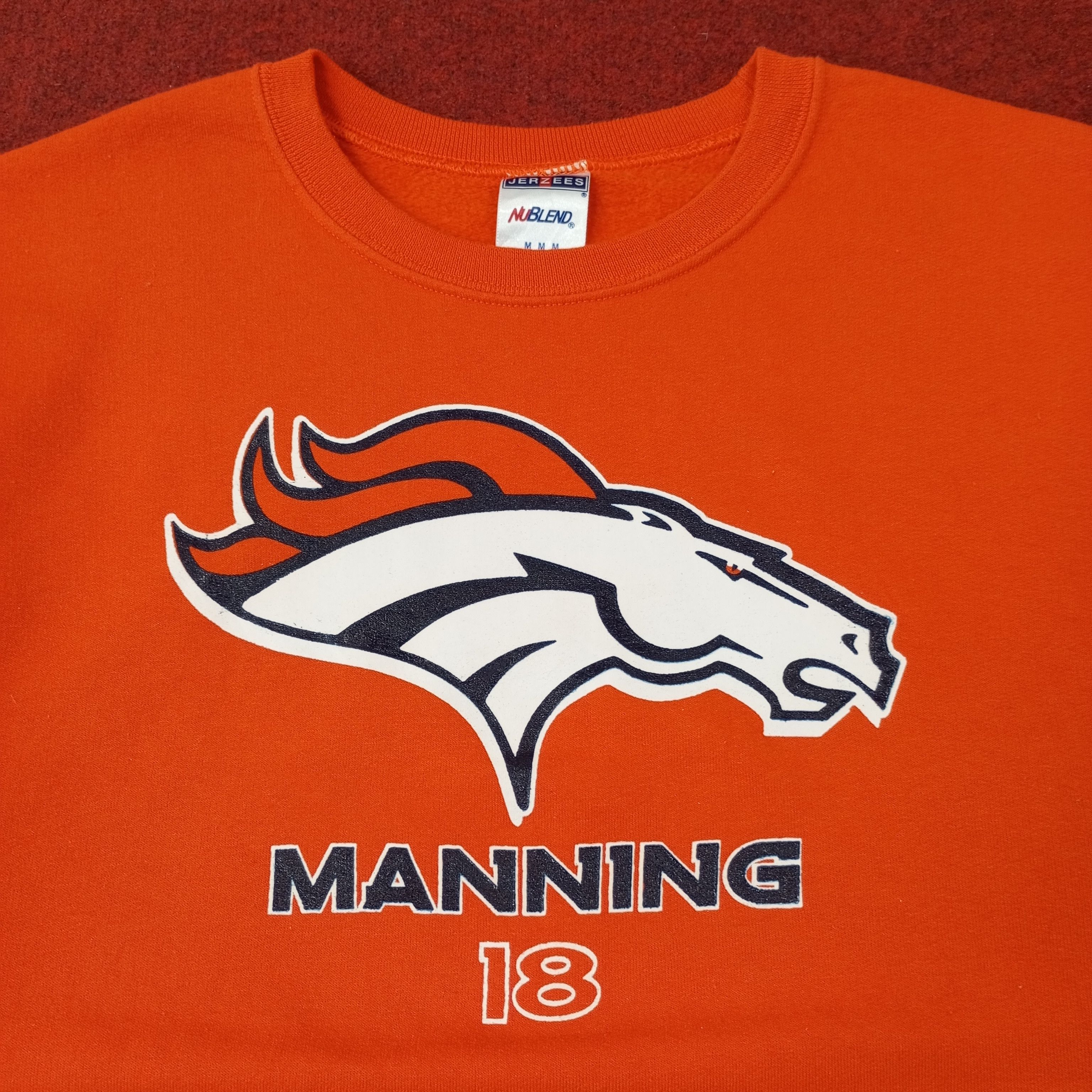 NFL Denver Broncos Manning 18 Football Team Sweatshirt c226n18 Size US M / EU 48-50 / 2 - 2 Thumbnail