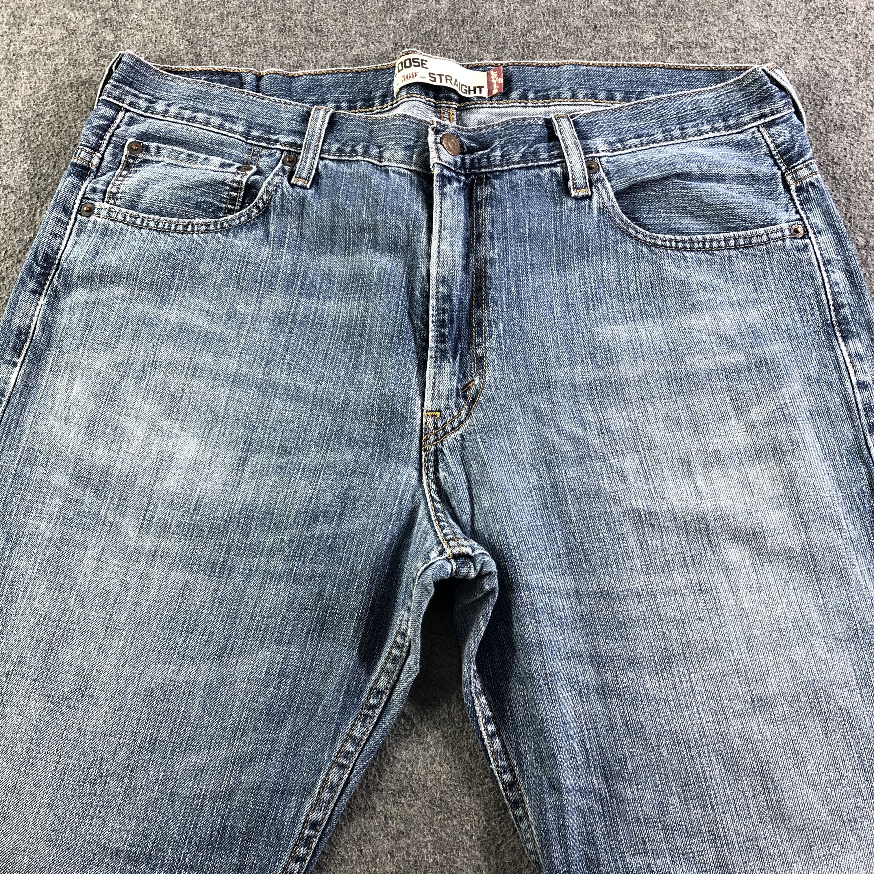 Levi's Vintage Blue Wash Levis 569 Jeans-J3450 Size US 39 - 3 Thumbnail
