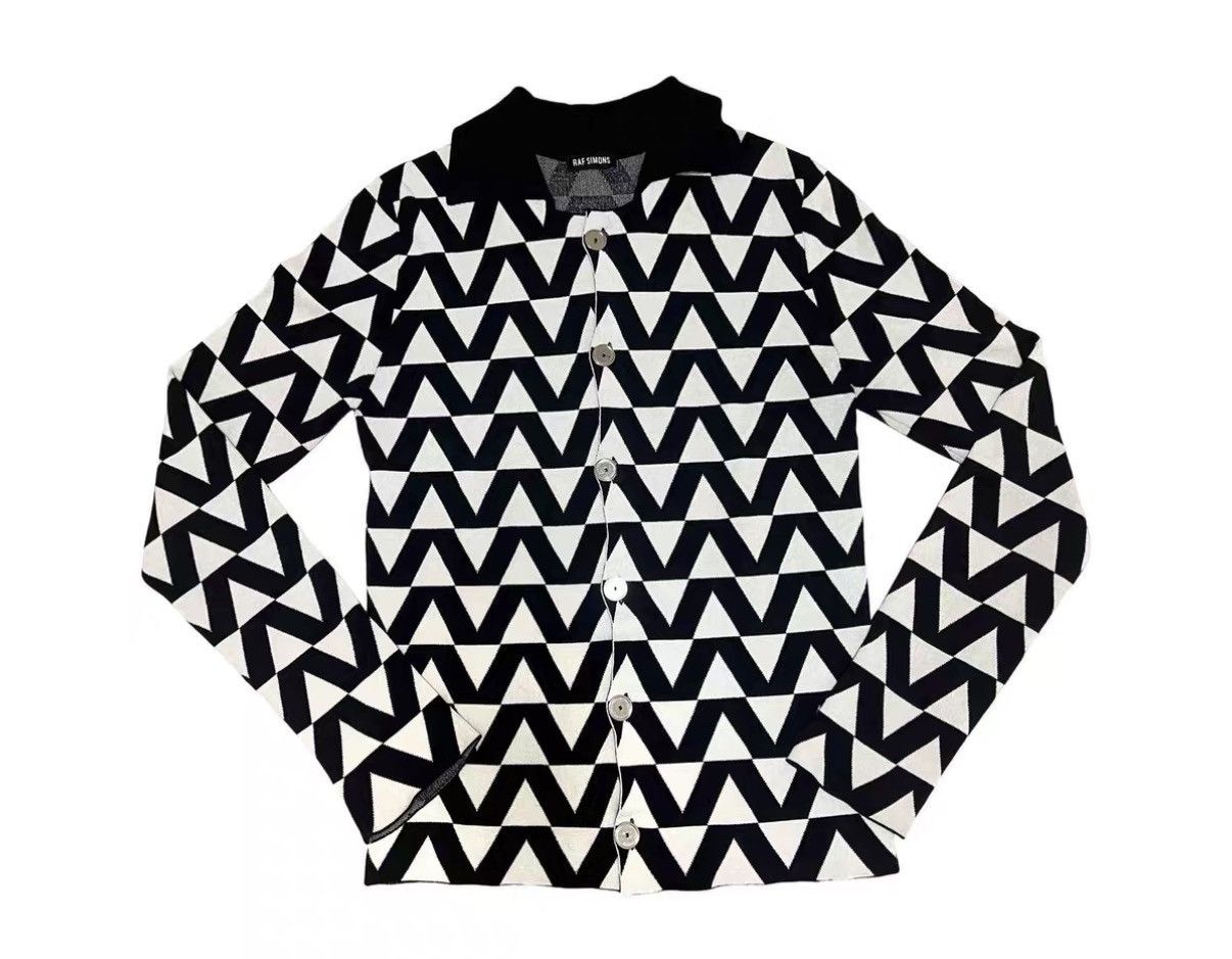 Raf Simons Raf Simons SS14 Runway Argyle Knit Long Sleeve J31 Size US S / EU 44-46 / 1 - 1 Thumbnail