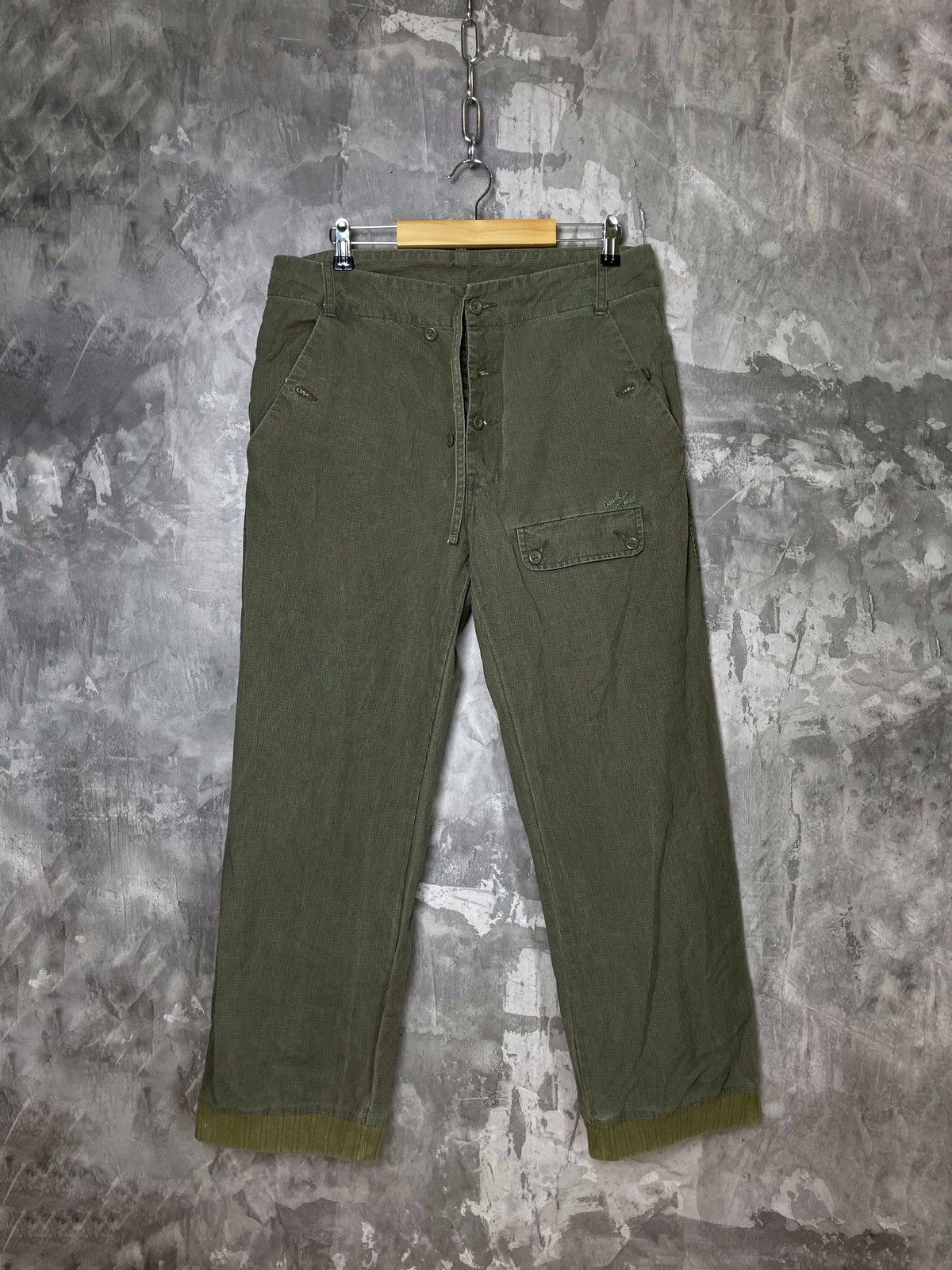Diesel × Japanese Brand × Vintage VINTAGE Y2K DISTRESSED AVANT-GARDE DIESEL CARGO DENIM PANTS Size US 31 - 1 Thumbnail