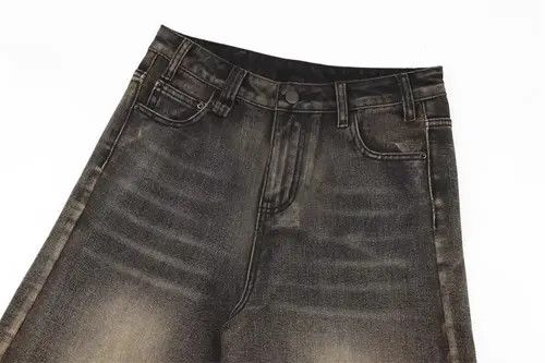 Japanese Brand × Jean Washed distressed loose casual straight denim shorts Size US 32 / EU 48 - 3 Thumbnail