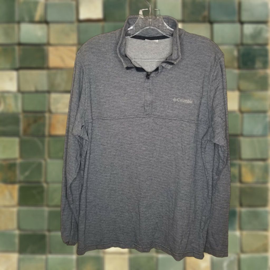 Vintage Columbia Shirt Men Adult Medium Blue 1/4 Zip Long Sleeve Pullover Activewear Top Size US M / EU 48-50 / 2 - 1 Thumbnail