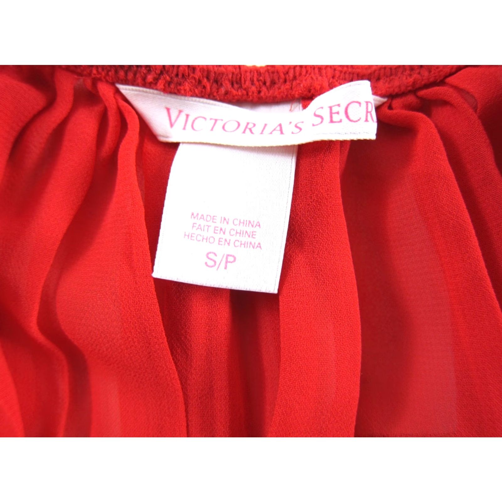 Victoria's Secret Victoria's Secret Red Lace Bow Lingerie Cami Nightgown Women Small XS-XL? Size ONE SIZE - 3 Thumbnail
