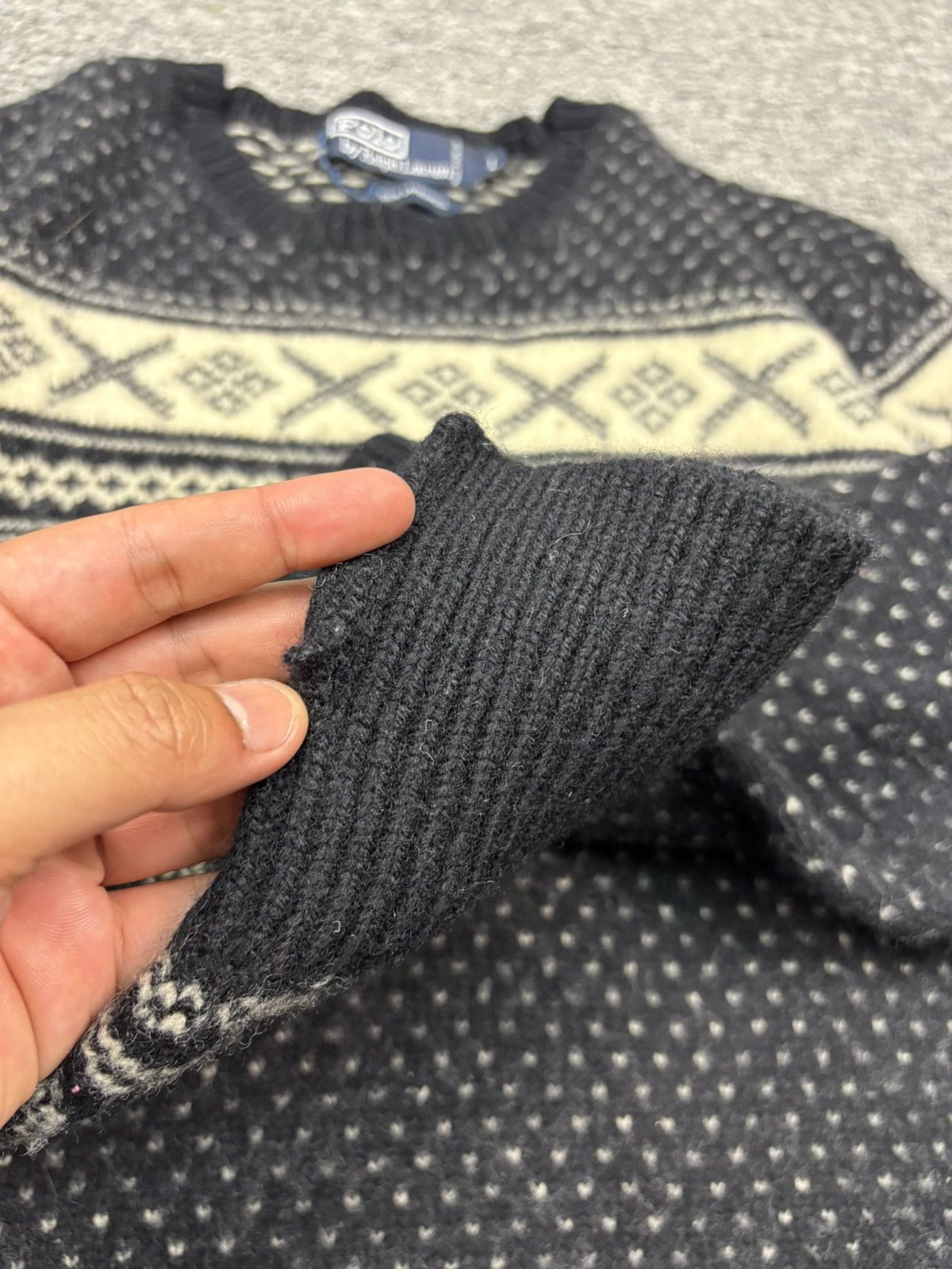 Polo Ralph Lauren 90s Vintage Polo Ralph Lauren Sweater Lambs Wool Knit Jumper Size US S / EU 44-46 / 1 - 7 Thumbnail