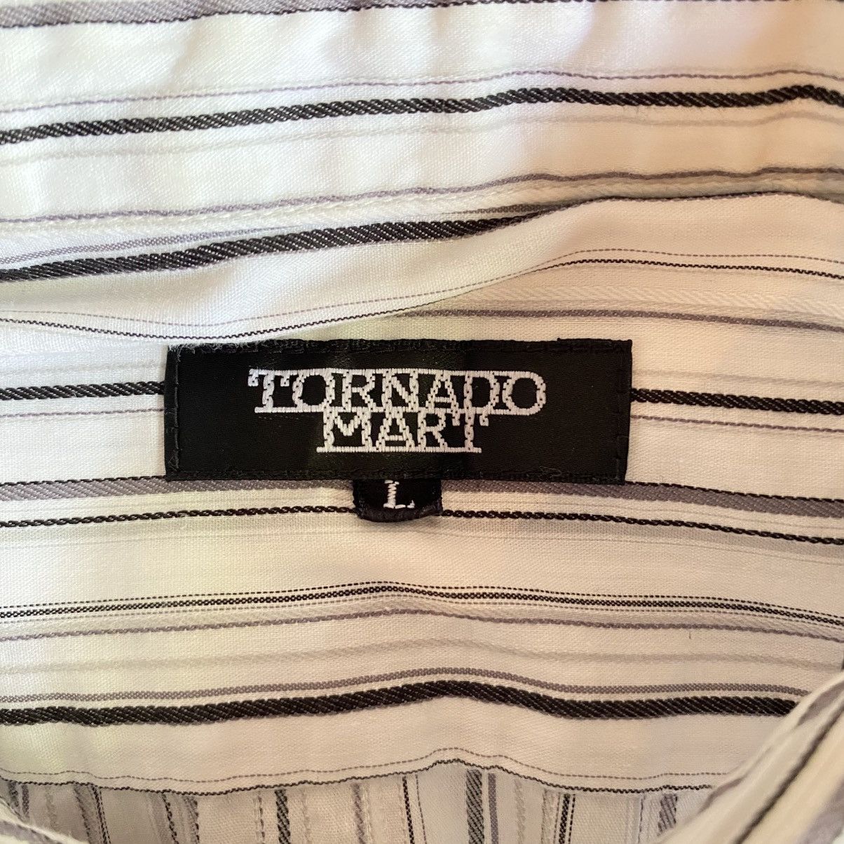 Tornado Mart TORNADO MART Striped 3/4 Sleeve Shirt Size L / US 10 / IT 46 - 13 Thumbnail