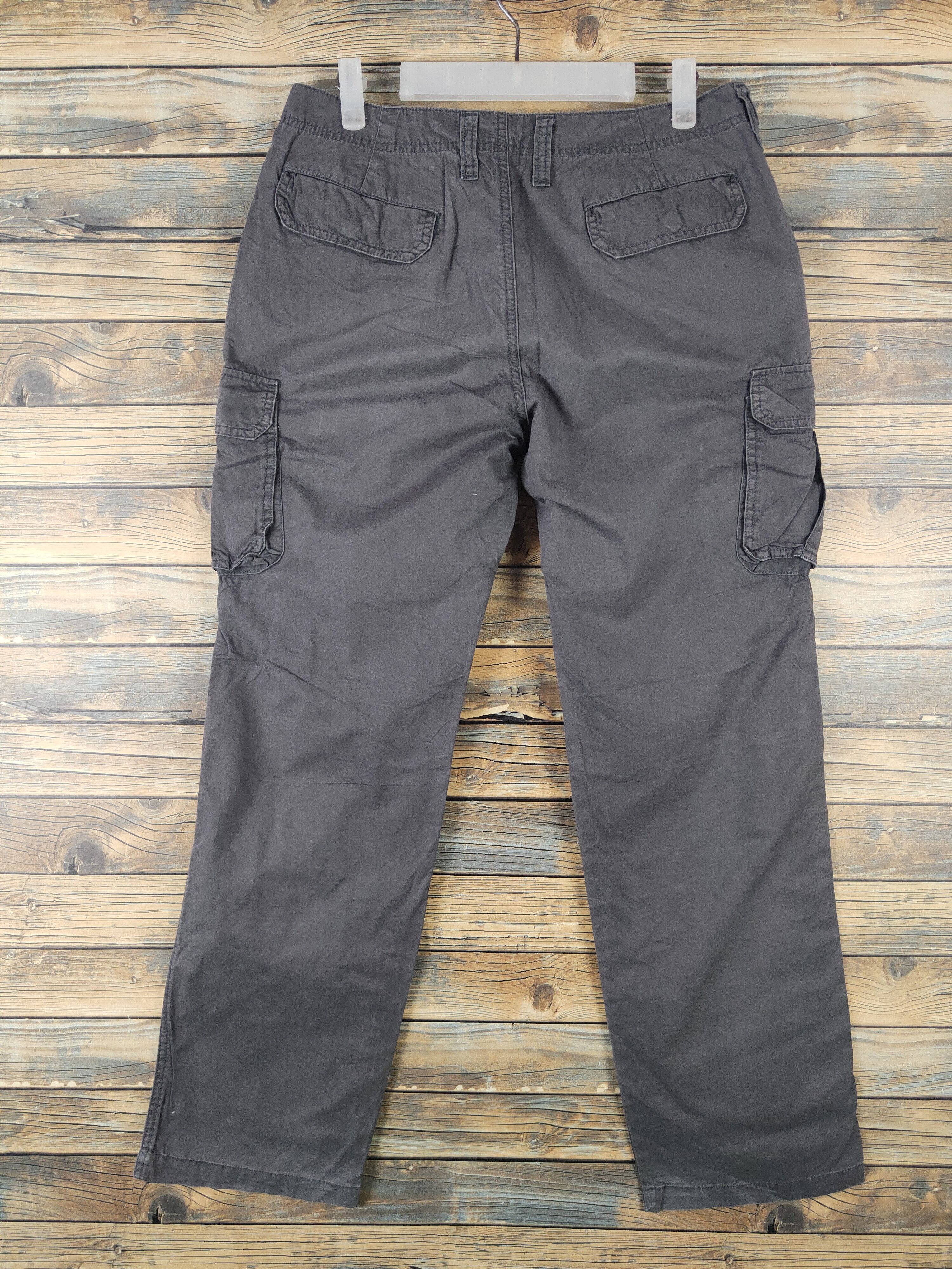 Japanese Brand DL Japanese Brand Dark Gray Multipocket Cargo Pants #2152 Size US 31 - 7 Thumbnail